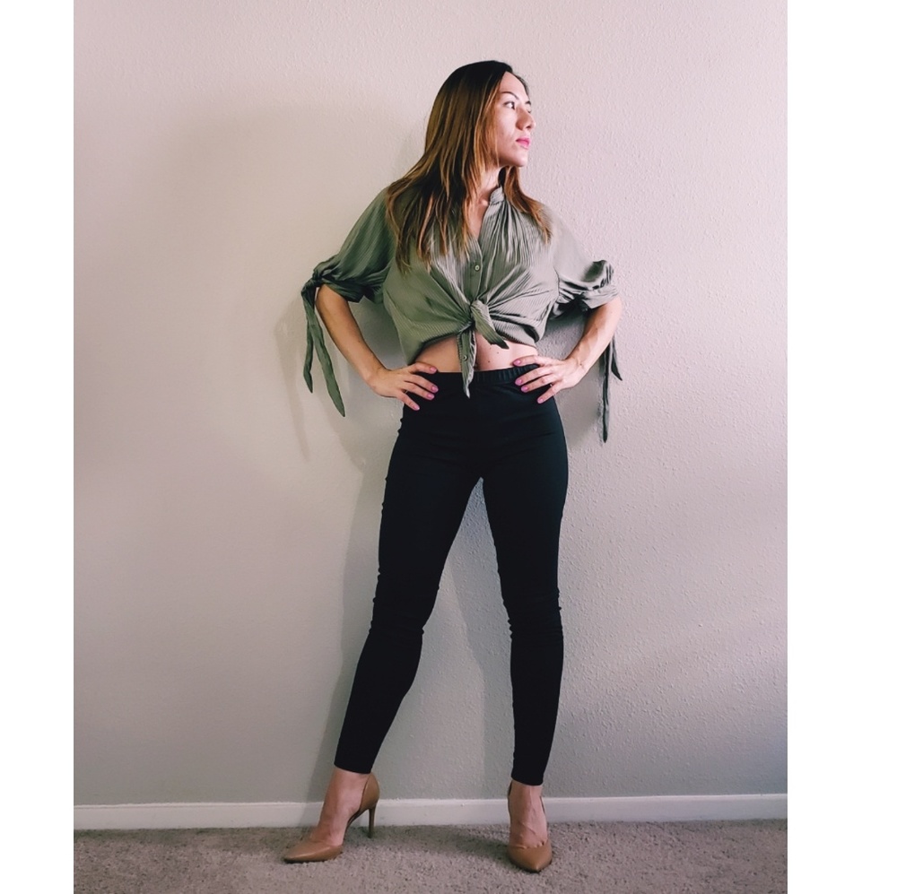 Black sparkly leggings